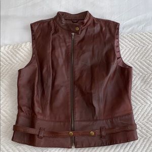 CAbi leather vest